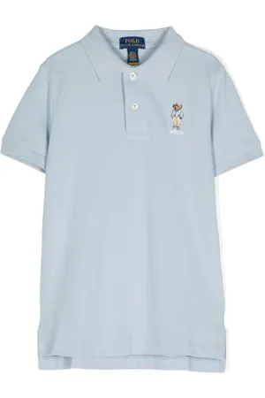 Ralph Lauren Poloshirt mit Polo Bear-Stickerei