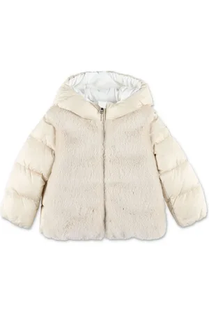 Moncler Gefütterte Jacke mit Logo-Patch