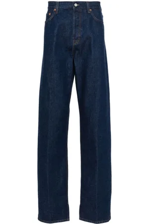 Gucci Gerade Jeans mit Logo-Patch