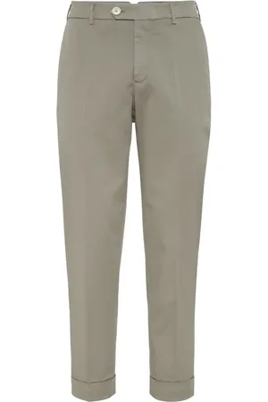 Brunello Cucinelli Tief sitzende Tapered-Chino