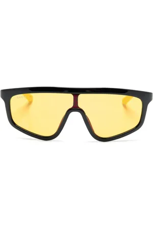 Gucci GG Supreme Sonnenbrille mit Shield-Gestell