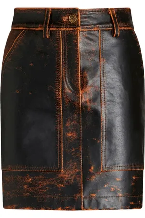 Etro Minirock in Distressed-Optik