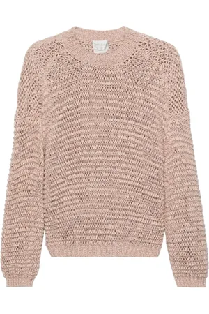 FORTE FORTE Pullover mit Lochstrickmuster
