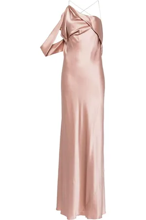 Michelle Mason Asymmetrisches Abendkleid aus Seide