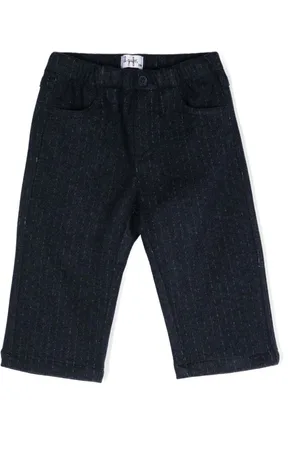 Il gufo Gerade Hose mit Nadelstreifen