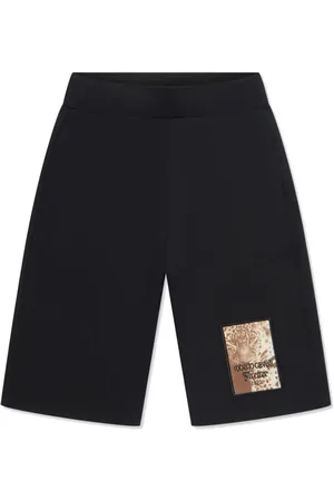 Roberto Cavalli Joggingshorts mit Logo-Patch