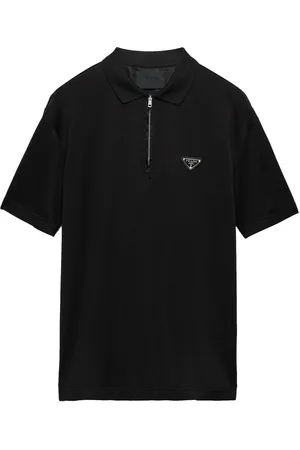 Prada Poloshirt mit Triangel-Logo