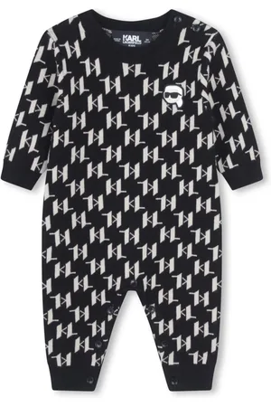 Karl Lagerfeld Jacquard-Strampler mit Monogrammmuster