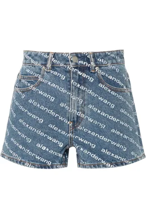 Alexander Wang Jeans-Shorts mit Strass