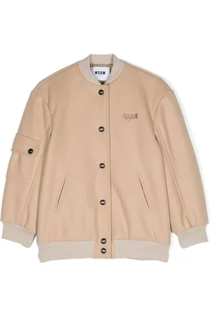 Msgm Bomberjacke mit Logo-Stickerei