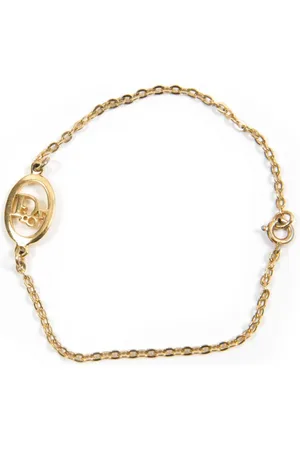 Dior 1990s Kettenarmband mit CD-Motiv