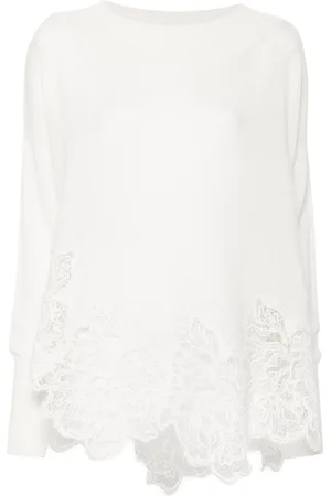 ERMANNO SCERVINO Kaschmirpullover mit Spitzendetail