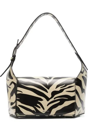 The Attico 7/7 Schultertasche mit Zebra-Print