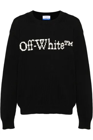 OFF-WHITE Pullover mit Intarsien-Logo