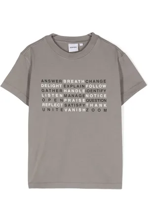 Aspesi T-Shirt mit Text-Print