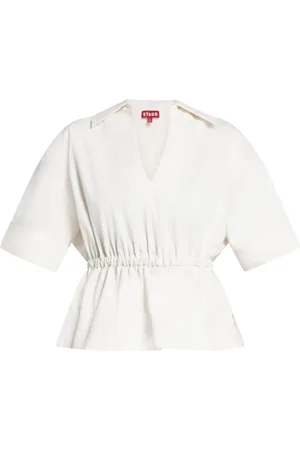 Staud Bristol Bluse mit Schößchen