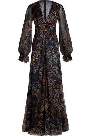 Etro Seidenkleid mit Paisley-Print