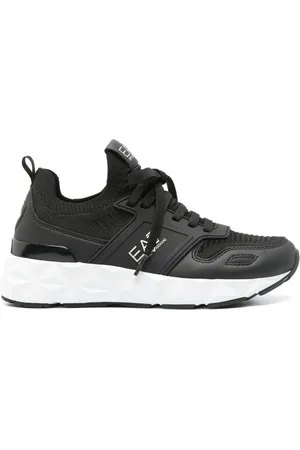 EA7 Sneakers mit Logo-Prägung