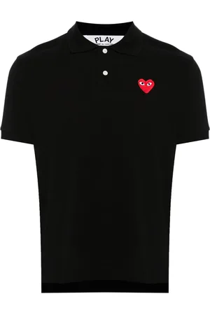 Comme des Garçons Poloshirt mit Herz-Patch