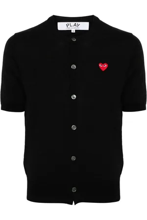 Comme des Garçons Cardigan mit Herz-Patch