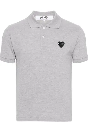 Comme des Garçons Poloshirt mit Herz-Patch