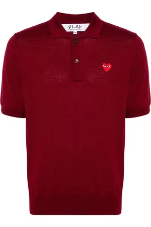 Comme des Garçons Poloshirt mit Herz-Patch