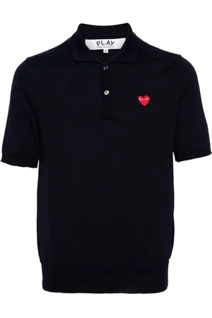 Comme des Garçons Poloshirt mit Herz-Patch