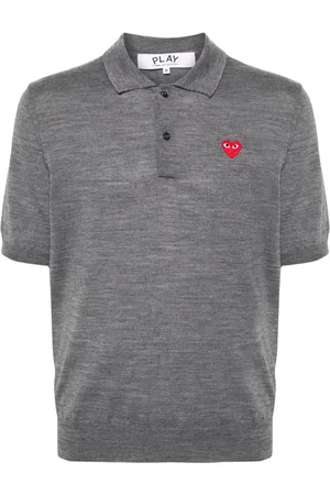 Comme des Garçons Poloshirt mit Herz-Patch