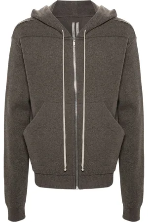Rick Owens Fein gestrickte Kapuzenjacke