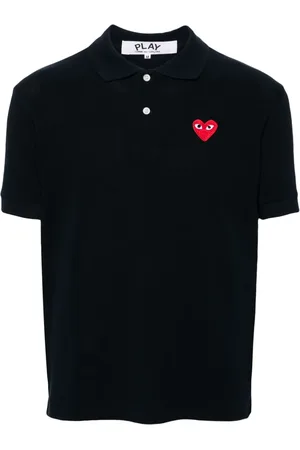 Comme des Garçons Poloshirt mit Herz-Patch