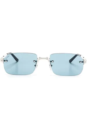 Cartier Santos Sonnenbrille mit eckigem Gestell