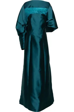 Alberta Ferretti Asymmetrisches Abendkleid aus Satin