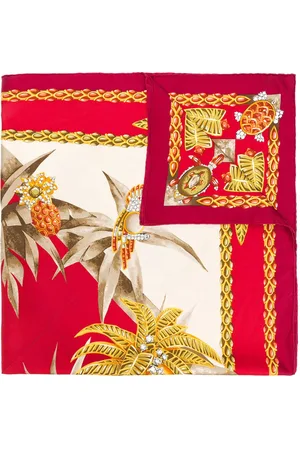 Cartier 1990s pre-owned Schal mit tropischem Print