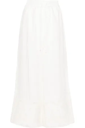 ALÉMAIS Leinenhose mit Pegasus-Stickerei