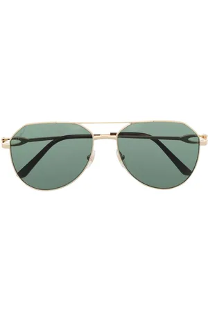 Cartier Getönte Pilotenbrille