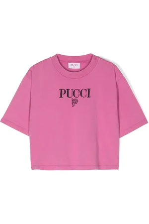 PUCCI Junior T-Shirt mit Logo-Stickerei