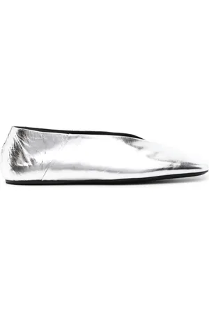 Jil Sander Ballerinas im Metallic-Look