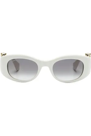 Cartier Panthère C Sonnenbrille mit eckigem Gestell