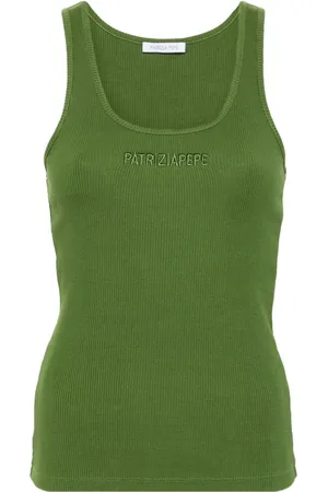 Patrizia Pepe Geripptes Trägershirt mit Logo