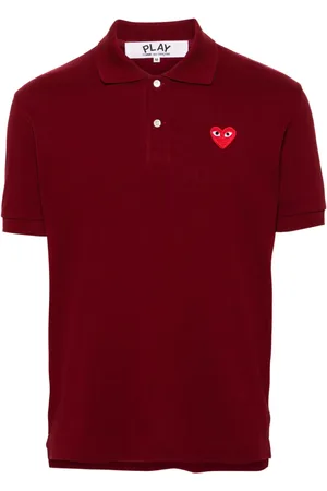 Comme des Garçons Poloshirt mit Herz-Patch