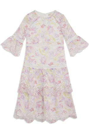 Marlo Midikleid aus Spitze mit Blumenmuster