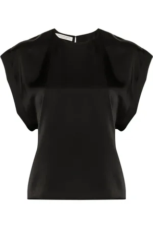 Serafini Bluse mit rundem Ausschnitt