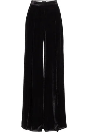 Giambattista Valli High-Waist-Samthose mit weitem Bein