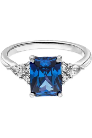 VEYNOU 14kt Ava Weißgoldring mit Saphir