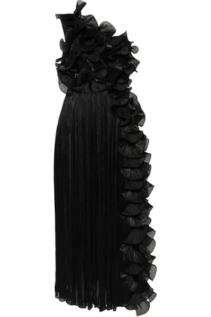 Ana Radu Plissierte One-Shoulder-Robe