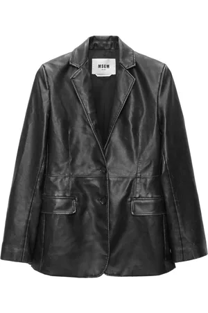 Msgm Einreihiger Blazer aus Leder