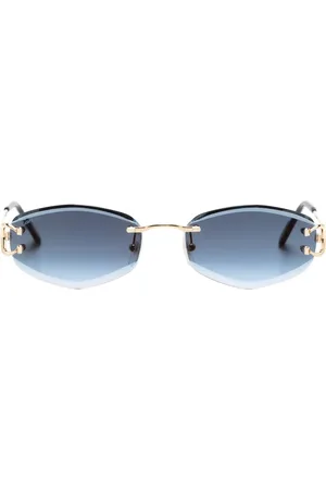 Cartier Signature C Sonnenbrille mit ovalem Gestell