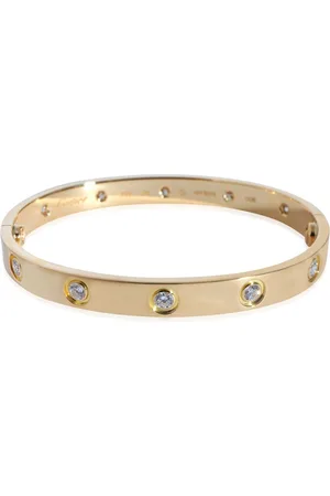 Cartier Pre-owned 18kt Love Gelbgoldarmband mit Diamanten