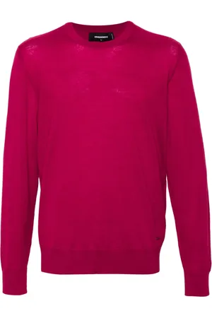 Dsquared2 Fein gestrickter Pullover mit Logo-Schild