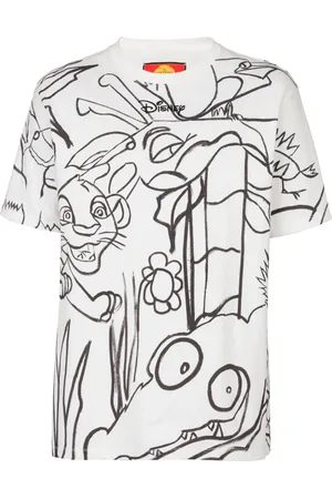 Balmain X Disney T-Shirt mit grafischem Print